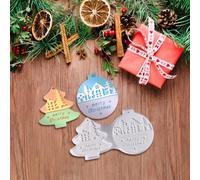 Christmas Tree Silicone Mould - 2 Cavity Non-Stick Elastic Mould Creative Flat Design for Decorative Ball | Kitchen Utensil For Baking Chocolate Fondant Soap Craft