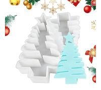 Christmas Tree Silicone Mould - Silicone Epoxy Resin Casting Mould | Casting Moulds for Table Decoration | For Party Planners, Art Teachers, Creative Holiday Hobbyists, DIY Workshops and Jewellery