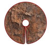 Christmas Tree Skirt 36 in Soft Xmas Tree Mat Brown and Copper Christmas Tree Skirts for Holiday Party Xmas Tree Ornaments Farmhouse Xmas Tree Cover Mat Xmas Tree Skirt for Christmas Decorations