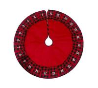 Christmas Tree Skirt Apron Bottom Decoration With 24 Day Timer Advent Calendar Holiday Supplies For Children Kids Gifts Christmas Tree Skirt Family Members Favorite Home Decor For The Holidays Non