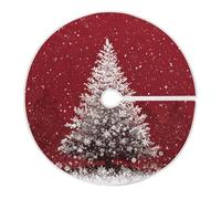 Christmas Tree Skirt Beautiful Xmas Tree Xmas Tree Mat, Open Design/Easy Installation Christmas Tree Skirt Ornament for Christmas Decorations New Year Party Holiday, 47.2 Inches