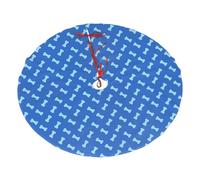 Christmas Tree Skirt Bones Blue, Xmas Tree Base Cover Holiday Party Home Decoration, 36 inches