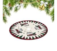 Christmas Tree Skirt Collar | Plush Christmas Tree Stand Cover | Aesthetic Home Decoration for Apartment Dormitory Yard Businesses Indoor Outdoor Hotel