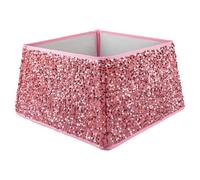 VFM e-Store - Christmas Tree Skirt Folding Sequin Xmas Decoration X Stocking Filler Xmas Present Celebration Festive Winter Ornaments - 30. 2cm Rose Pink