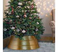 Christmas Tree Skirt Scandinavian Gold Metal Decor Article 60cm for Living Room