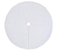 Christmas Tree Skirt White Faux Fur Tree Home Decoration Multi Sizes vidaXL