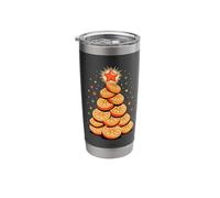 Christmas Tree Slice Orange Oranges Stainless Steel Insulated Tumbler