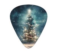 Christmas Tree Snow Guitar Picks Set-Premium Abs Material,Various Thicknesses-Enhance Your Playing Experience