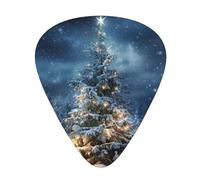 Christmas Tree Snow Guitar Picks Set-Premium Abs Material,Various Thicknesses-Enhance Your Playing Experience