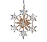 Christmas Tree Snowflakes Ornaments,Clear Acrylic Snowflakes Ornaments | Clear Acrylic Christmas Snowflake Pendant Decoration - Decorat Ornament
