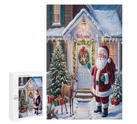 Christmas Tree Snowman Merry Christmas 1000-Piece Puzzle - Festive Delight, Tough Puzzle, Cheerful Family Decoration Jigsaw