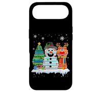 Christmas Tree Snowman Reindeer Book Stack Tee Librarian Case for iPhone Air