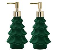 Christmas Tree Soap Dispenser with Pump Christmas Decor Resin Liquid Hand Soap Dispensers Decorative Hand Pump Refillable Soaps Dispenser Leak Proof Decorative Pumps Bottle for Kitchen Shower Bathroom