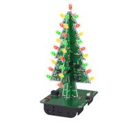 Christmas Tree Soldering Kit,CTR-30 3 Colors Xmas Tree Electronic Project Kit with Red/Green/Yellow LED Flash Lights for Christmas Decor Soldering Practice Learning