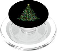 Christmas Tree Stained Glass Cathedral Christmas PopSockets PopGrip for MagSafe