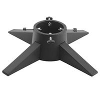 Christmas Tree Stand With Reservoir - Modern Design Real Xmas Tree Stand - Christmas Tree Base With Removable Legs - Xmas Tree Holder For Home & Office - Maximum 6ft Christmas Trees - Black Color