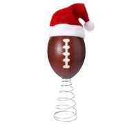 Christmas Tree Star, Football Santa Hat Christmas Tree Decoration - Indoor Ornament for Winter Parties | for Outdoor Winter Parties Studio Children's Room Home Door