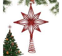 Christmas Tree Star - Reusable Octogonal, Christmas Tree Topper Star 8 Tips - for Parties Outdoor Fireplace Office Home Country Apartment Restaurant Hotel