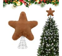 Christmas Tree Star - with Metal Spring Home Decor - Cute Star Christmas Tree Toppers - for Indoor Outdoor Party Desk Table Living Room Office Bar Restaurant Apartment