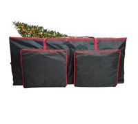 Christmas Tree Storage Bag, Christmas Tree Container Large Tote, Double-Zipper Organizer with Handles for Garage College Dorm Winter Holiday Camping Moving