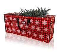 Christmas Tree Storage Bag,Plastic Waterproof Christmas Tree Bag Large Box Storage Container Reinforced Handles Dual Zippers for 9ft Artificial Holiday Xmas Disassembled Trees