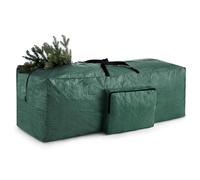 Christmas Tree Storage Bag With Handles and Side Pocket - Large Xmas Tree Bag Fits Up to 7.5 FT - Decoration Storage for Lights - Green