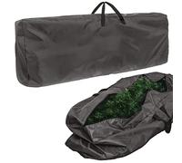 Christmas Tree Storage Bag with Handles - Large Xmas Tree Bag Fits Up to 7.5 FT Plus Side Pocket for Decorations & Lights - Black