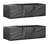 Christmas Tree Storage Bags 2 pcs Black Polyethylene
