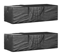Christmas Tree Storage Bags 2 pcs Black Polyethylene