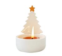 Christmas Tree Tea Light Candle Holder, Christmas Tree Decoration | Wedding Ceramic Candle Holder - For Home Indoor Winter Holiday Party Fireplace Sims Fire Pit Party Table Decoration