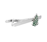 Christmas Tree Tie Clip for Men Holiday Necktie Pinch Clip for Business Weddings and Festive Events Quick Installation and All Purpose Use for Special Occasions