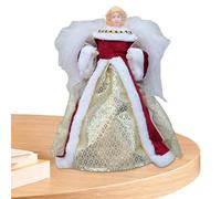 Christmas Tree Top Decoration, Angel Figurine at the Top of the Christmas Tree, Christmas DecorationsAngel Tree Ornament - Angel Figure on the Top of the Christmas Tree with Wings