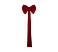 Christmas Tree Top Decoration Bow | Red Celebration Ornament - Holiday Garland Bow, For Home Wardrobe Decoration Farm Banquet Christmas Tree Wreath Door Party
