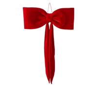 Christmas Tree Top Decoration | Rustic Velvet Farmhouse Decor - Big Bow for Christmas Tree - for Indoor Outdoor Party Wedding Birthday Baby Shower Room Wall Decor