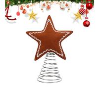 Christmas Tree Top Ornament - Elegant Snowflake or Star Tree Topper | Festive Felt & Metal Decoration | Indoor Outdoor Christmas Display | Seasonal Trees Top for Home Garden & Holiday Events