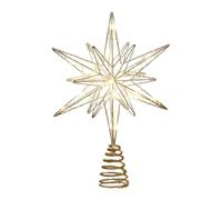 Christmas Tree Topper - 140g Iron Holiday Ornament with Shimmer Design | Battery Powered Tree Topper Decoration for Home, Office, Bar, Shop, Bedroom, Living Room, New Year's Eve Parties