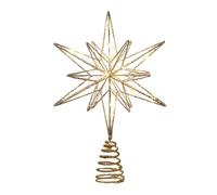 Christmas Tree Topper - 140g Iron Holiday Ornament with Shimmer Design | Battery Powered Tree Topper Decoration for Home, Office, Bar, Shop, Bedroom, Living Room, New Year's Eve Parties