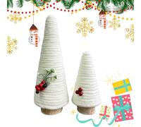 Christmas Tree Topper - 2 Pieces Table Top with Christmas Tree Signs, Add a Festive Touch to the Corner Desk Fireplace Home Rustic Farmhouse Decor