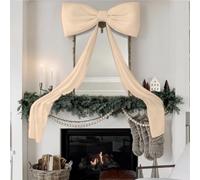 christmas tree topper bow giant, 70.87Inches big christmas bows for christ mas tree, Red Xm-as Tree Topper, Reds Ribbon velvet Bows With Long Streamers for Trees, Door, Wall, Fireplace Decor