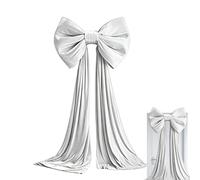 Christmas Tree Topper Bows, Large Red Bows Christmas Tree Decor 40×200cm