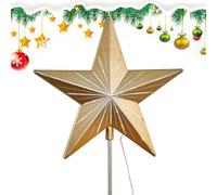 Christmas Tree Topper Decorations | Five-Pointed Star Lighted Christmas Decor | Holiday Home Decor for Shop Living Room Party Outdoor Birthday Bedroom Wedding Events Studio Yard