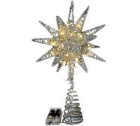 Christmas Tree Topper, Glittered Star Christmas Tree Topper Star Tree Topper Christmas Tree Decoration Home Decoration For Christmas Tree Ornament, 20x30cm