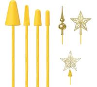 Christmas Tree Topper Holder, Universal Stabilizer Support Fits All Base Types for Halloween Christmas Tree Decoraction Stars Angel Finial Festival Treetop Decorations Ornaments, Yellow