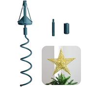 Christmas Tree Topper Holder,Universal Twist On Tree Topper Supporter,Christmas Tree Topper Stabilizer Fits All Base Tree Types (Green)