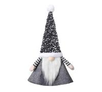 Christmas Tree Topper Large Tomte Gnome Santa Ornaments, 20.08'' Plush Gnome with High Hat and Legs for Xmas Tree Home Fireplace Table Ornaments Decorations (Light Grey, 51cm)