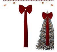 Christmas Tree Topper | Red Decoration | Garland with - For Christmas Parties The Door Garland The Wardrobe The House The Farm The Banquet