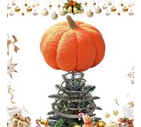 Christmas Tree Topper,Spring Pumpkin Topper Halloween Tree Decorations | Fall Decor Party Supplies for Indoor Outdoor Harvest Autumn Bedroom Garden Table Office Shelf Desk Yard