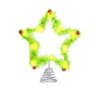 Christmas Tree Topper Star - LED Lighted Tree Decoration, Elegant Shining Ornament For Holiday Cheer And Festive | Reusable Seasonal Decor For Living Room Fireplace Table Patio Garden Yard Indoo