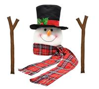 Christmas Tree Toppers Snowman,Treetop Ornament - Snowman Tree Topper Festive Holiday Decorations for Home Christmas Winter Seasonal Celebrations