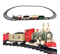 Christmas Tree Train - Electric Toy Set | Child Friendly Holiday Railway, Battery Powered Play System for Kids Age Three Seven Festive Decoration Gift Fun